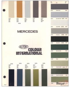 Mercedes Farbtafel