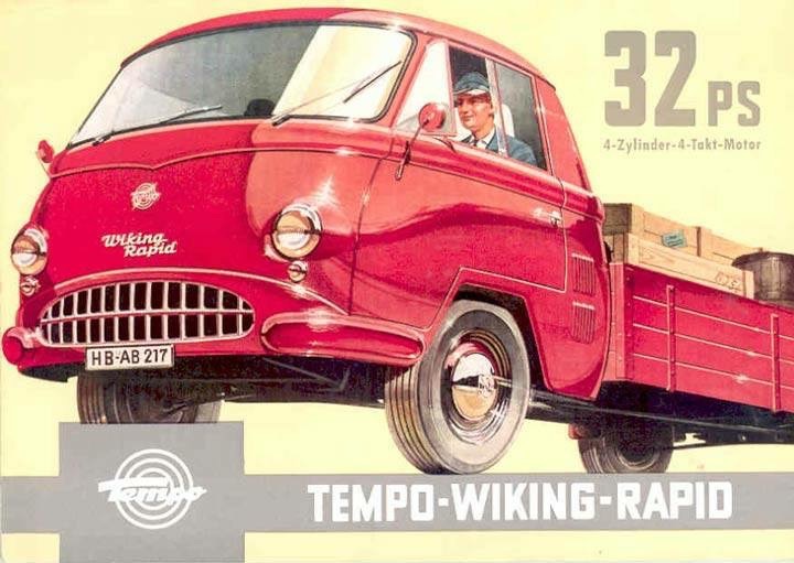 Zeitgenössische Postkarte Der neue Wiking-Rapid, 32 PS, Vierzylinder-Viertakter