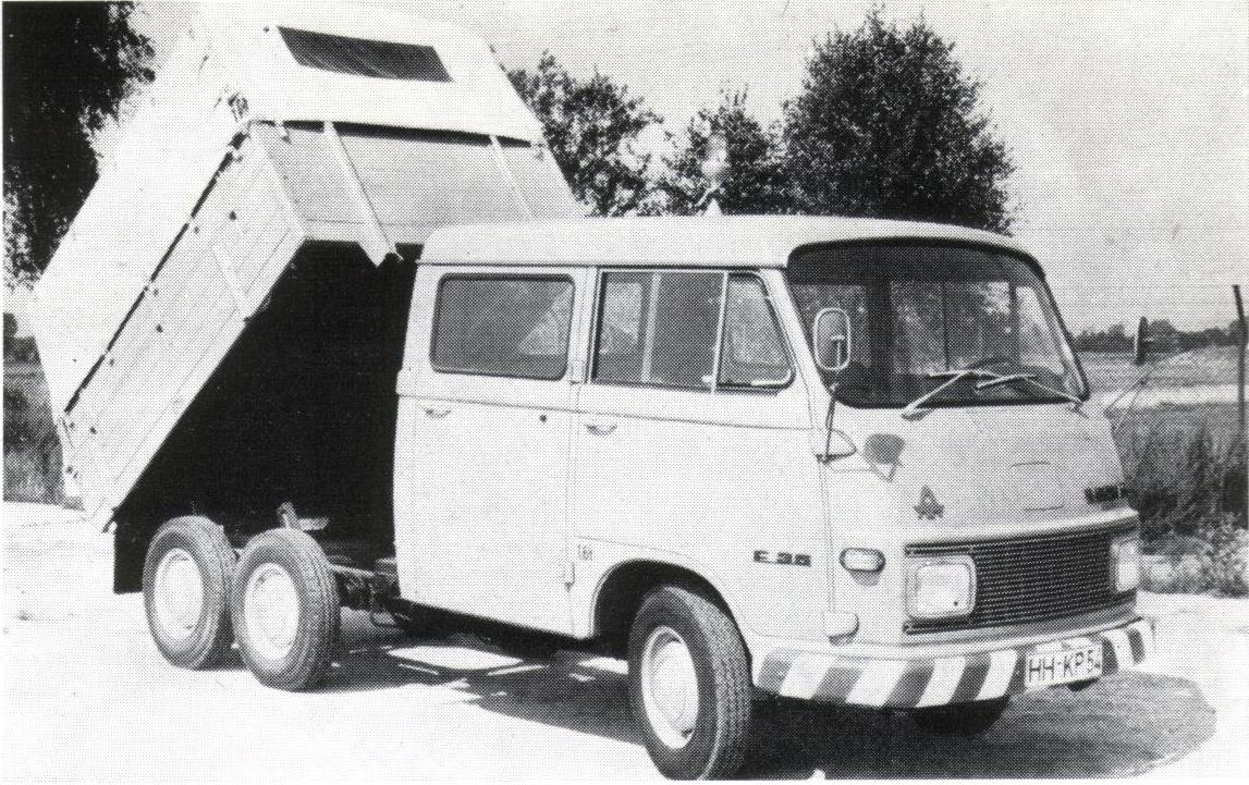Hanomag F35 als Kipper im historischen Werbefoto