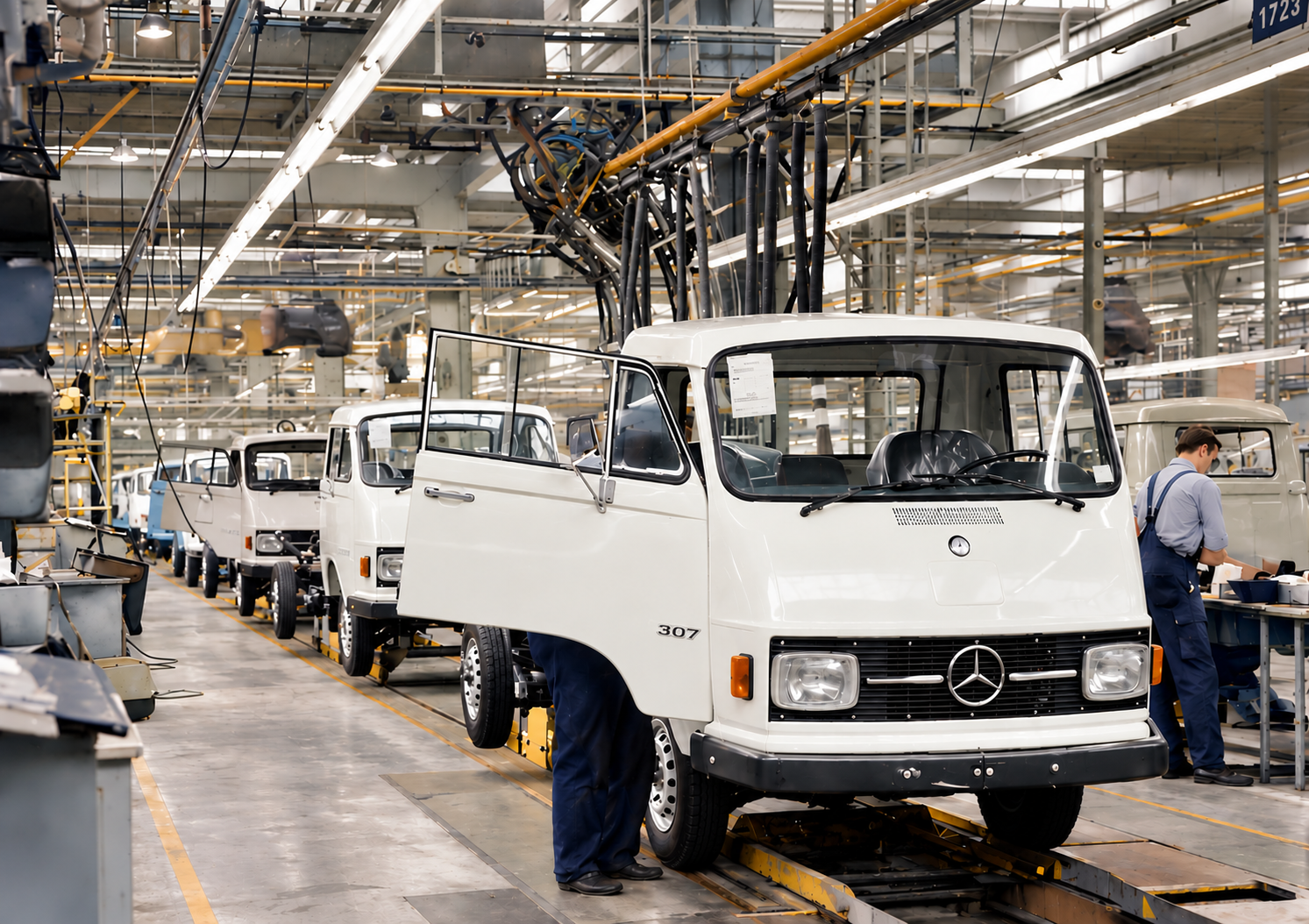 Mercedes-Benz L 307 in der Produktion