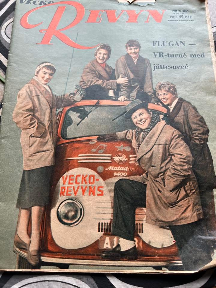 Tempo Matador 1400 auf dem Titel der schwedischen Zeitschrift Vecko-Revyn