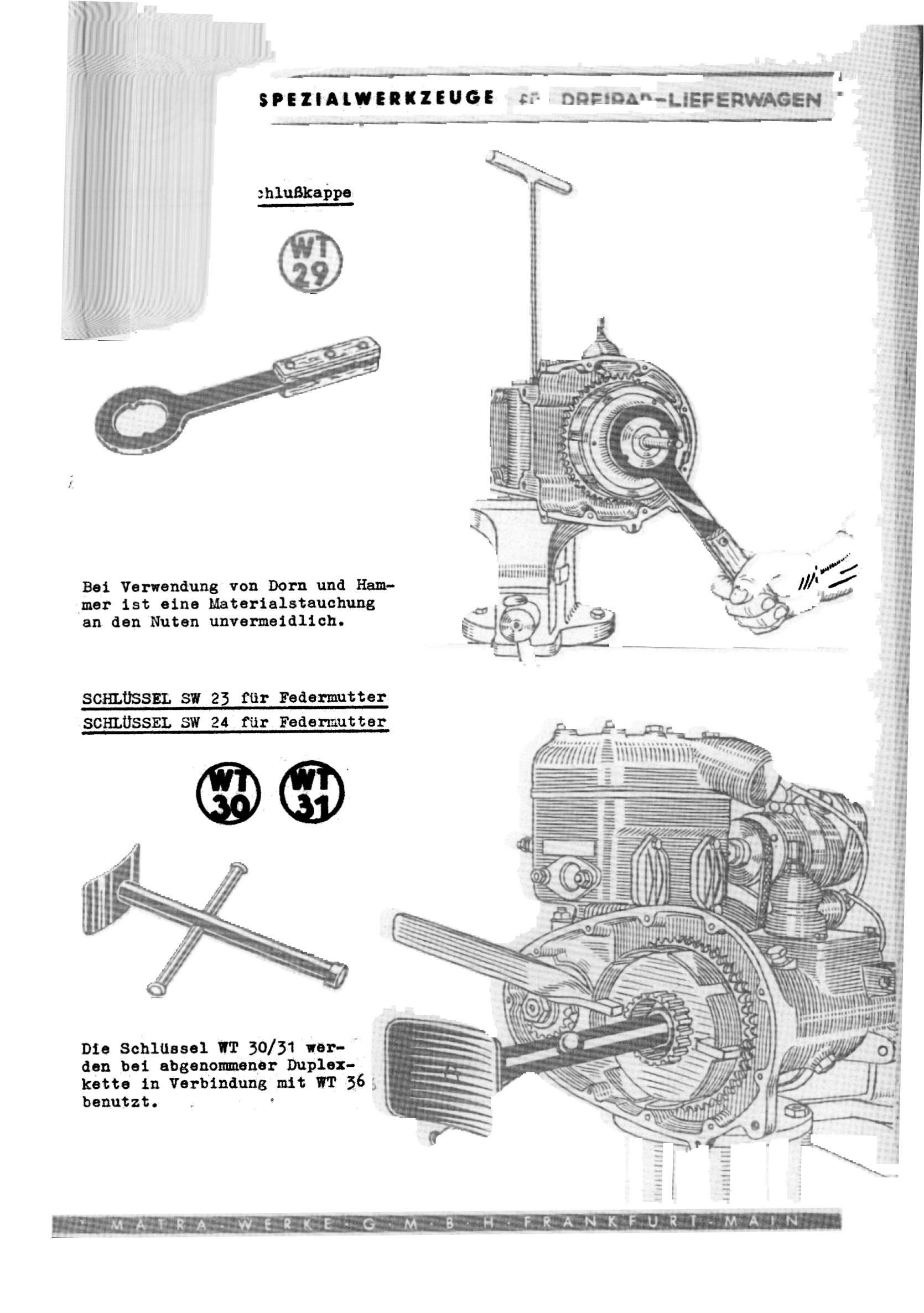 WT 30 – Originaldarstellung aus dem Spezialwerkzeugkatalog
