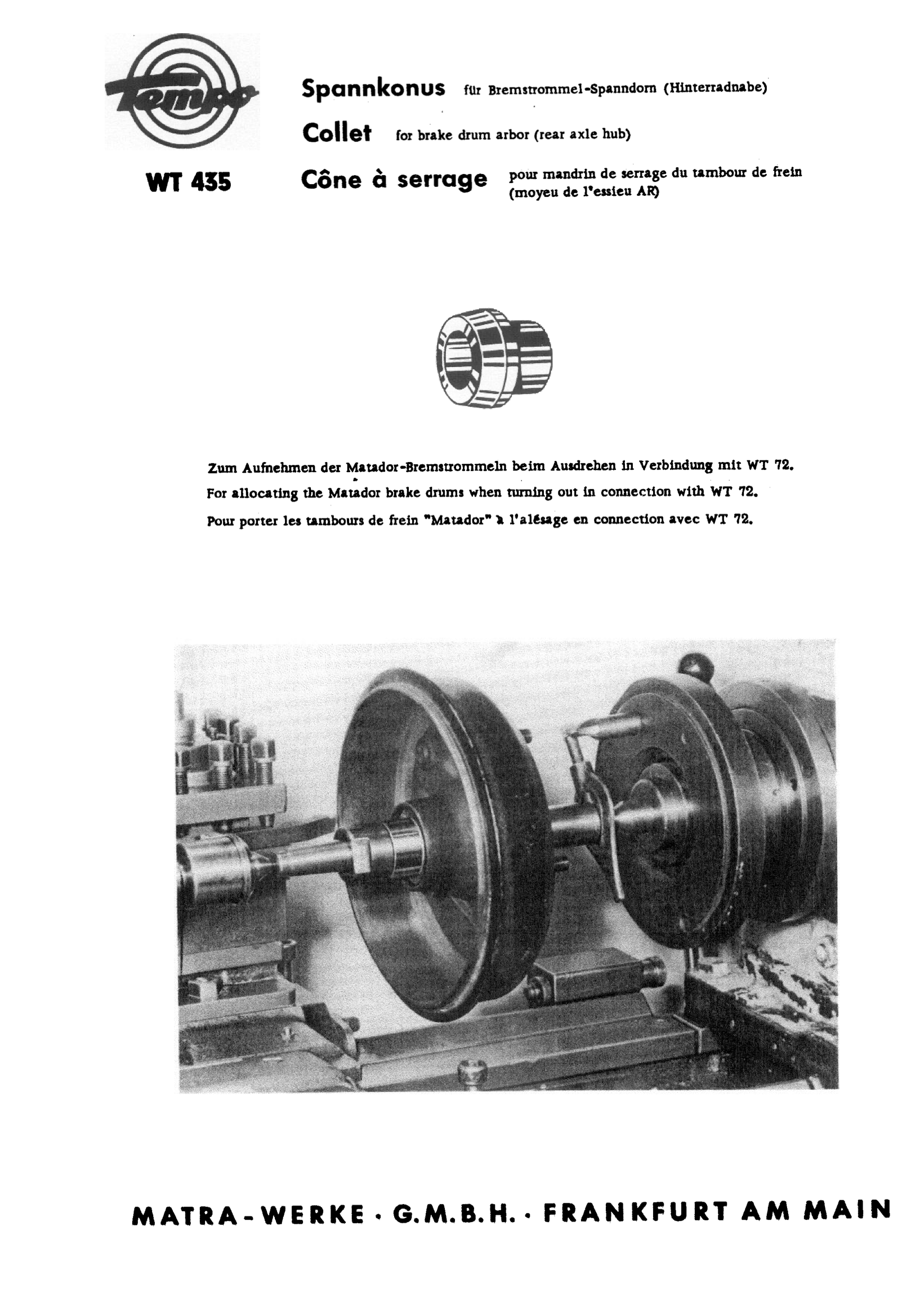 WT 435 – Originaldarstellung aus dem Spezialwerkzeugkatalog