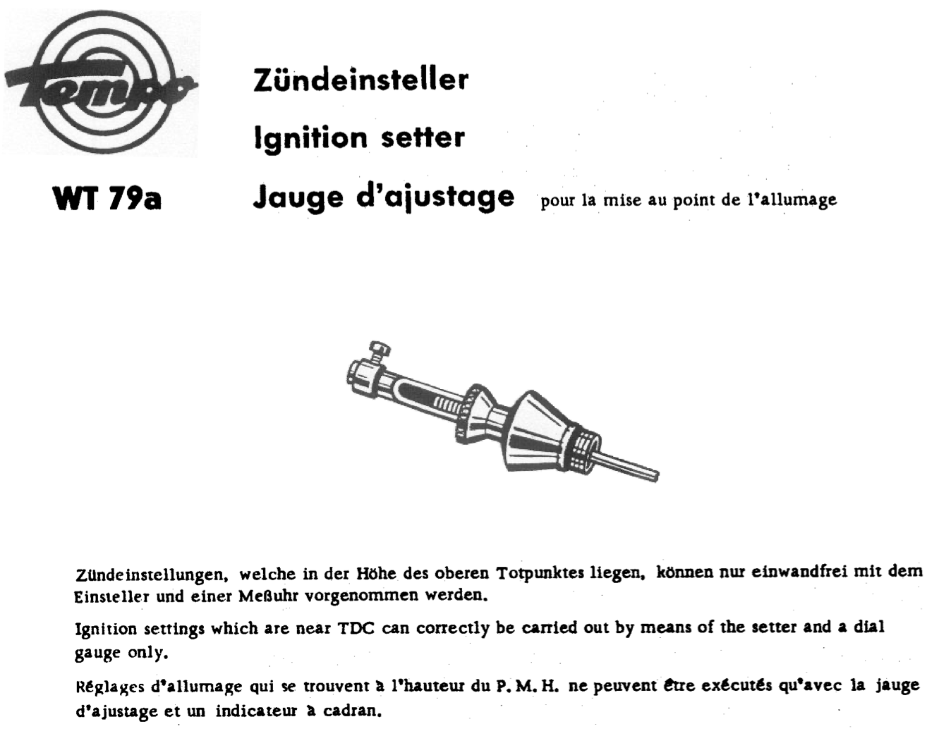 WT 79a – Originaldarstellung aus dem Spezialwerkzeugkatalog