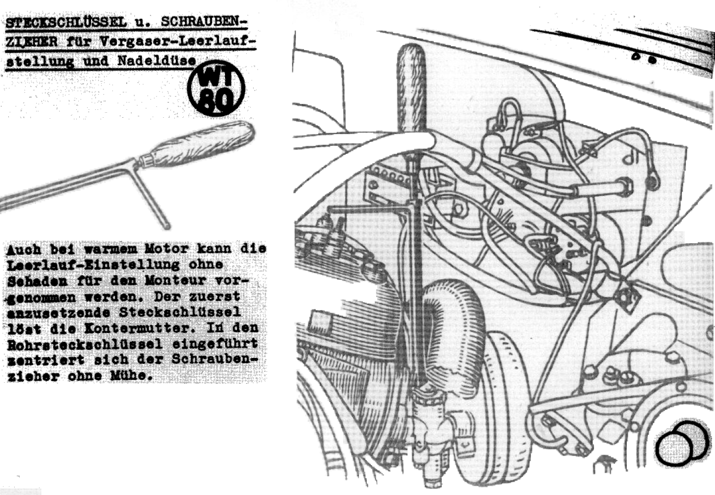 WT 80 – Originaldarstellung aus dem Spezialwerkzeugkatalog